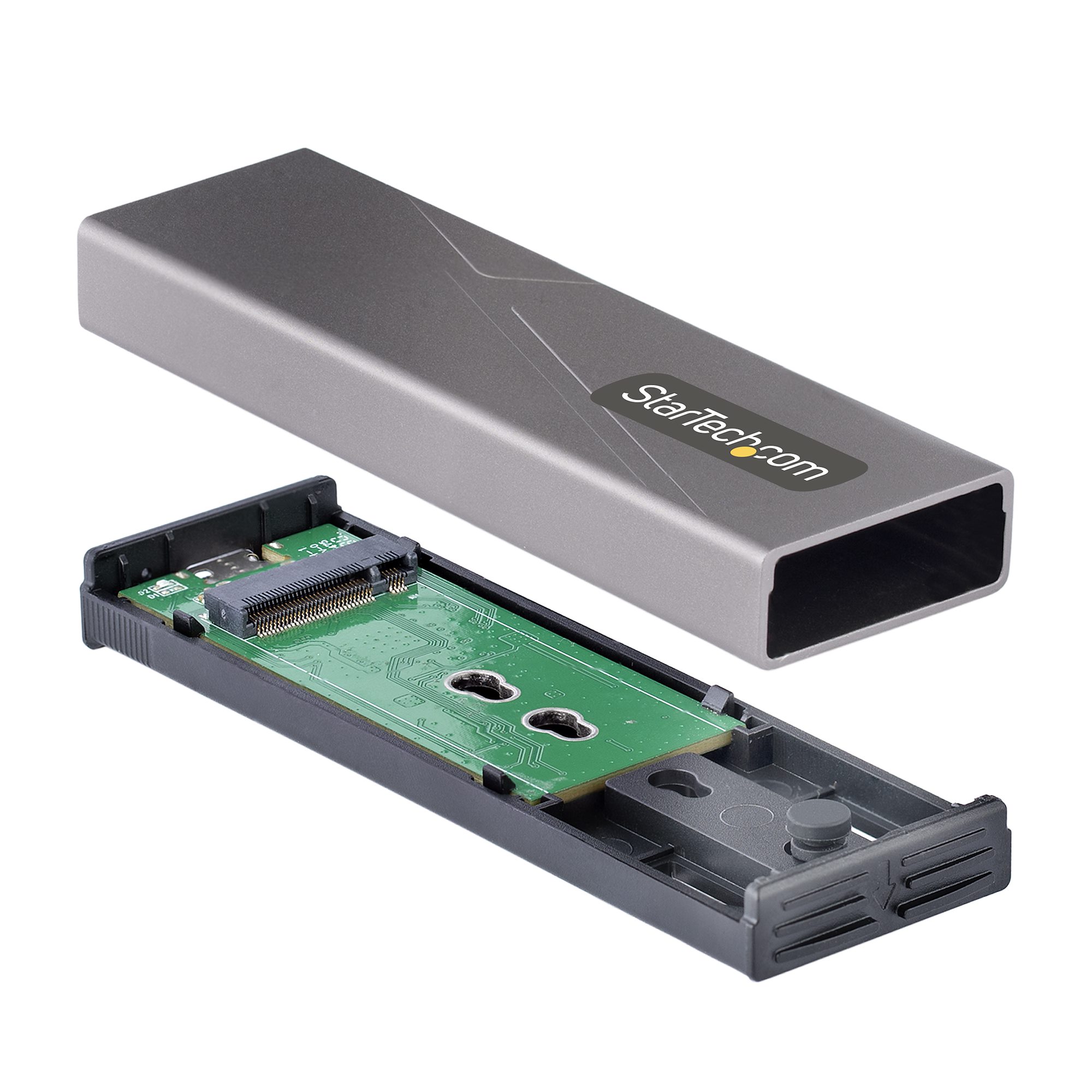 USB-C 10Gbps - M.2 NVMe & M.2 SATA SSD 外付けケース／対応外形サイズ：2230 2242 2260  2280／USB Type-C & A ホストケーブル付属／PCIe & SATA NGFF SSDアルミケース／ツールレスSSDエンクロージャ
